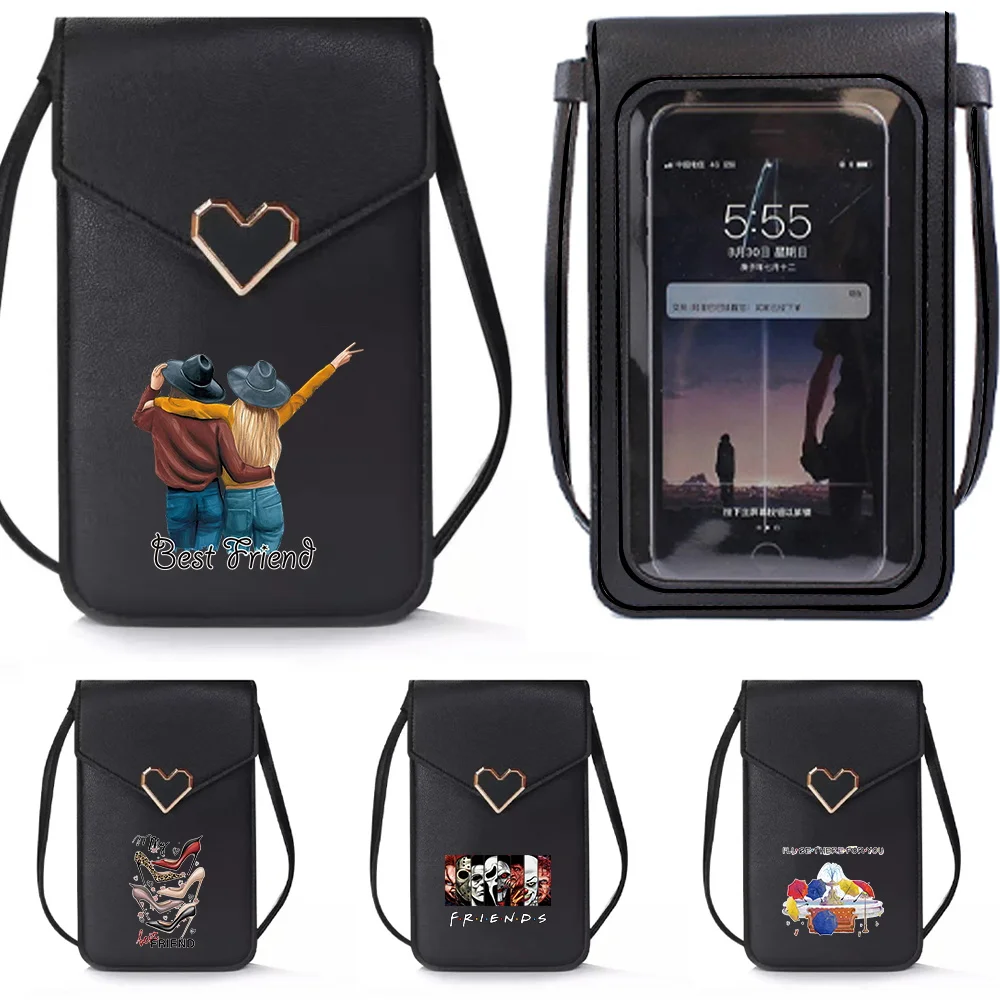 Mobile Phone Bag Crossbody Bags Friends Pattern Purse PU Leather Wallets Women Shoulder Handbags Touch Screen Cell Phone Pack
Mobile Phone Bag Crossbody Bags Friends Pattern Purse PU Leather Wallets Women Shoulder Handbags Touch Screen Cell Phone Pack