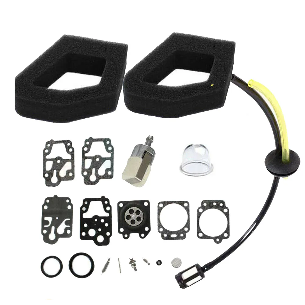 1set Mower Carburetor Repair Kits With Air Filters Fuel Line Filter Primer Bulb Gaskets For HONDA GX35 GX25 HHB25 HHH25 K20-WY
1set Mower Carburetor Repair Kits With Air Filters Fuel Line Filter Primer Bulb Gaskets For HONDA GX35 GX25 HHB25 HHH25 K20-WY