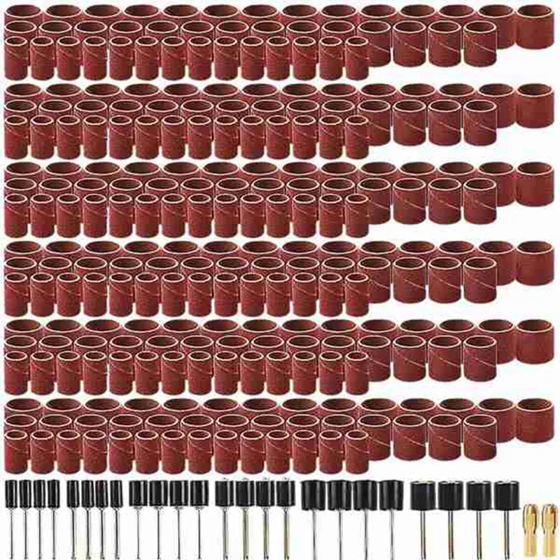 458Pcs Sanding Drums Kit Grinding Tool For Drum Polishing Machine With432pcs Sanding Band Sleeves 24Pcs Drum Mandrels
458Pcs Sanding Drums Kit Grinding Tool For Drum Polishing Machine With432pcs Sanding Band Sleeves 24Pcs Drum Mandrels