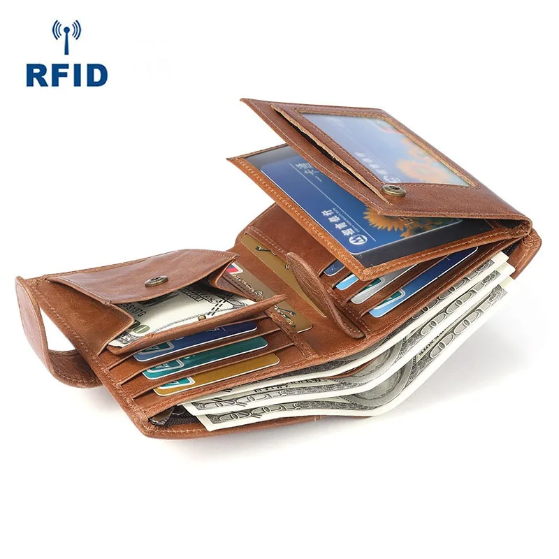 Quality Soft Men's Wallet RFID Slim Tri-fold Buckle Coin Purse Multi Card Position Holder Retro Large-capacity Short Clutch Bag
Quality Soft Men's Wallet RFID Slim Tri-fold Buckle Coin Purse Multi Card Position Holder Retro Large-capacity Short Clutch Bag