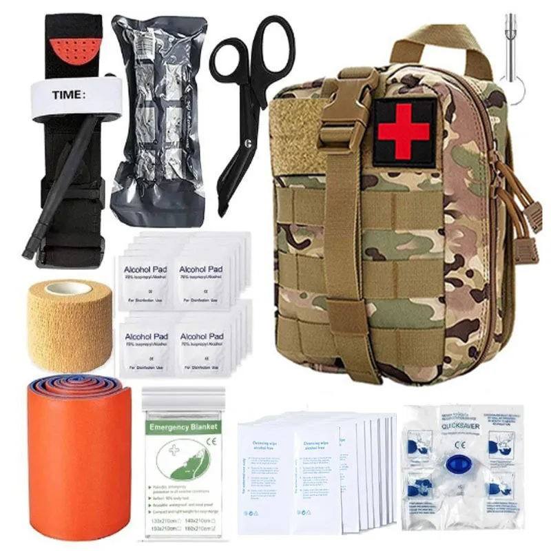 

Уличный тактический Набор первой помощи, набор для выживания, сумка для экстренных случаев, EDC принадлежности для чрезвычайных ситуаций, об...