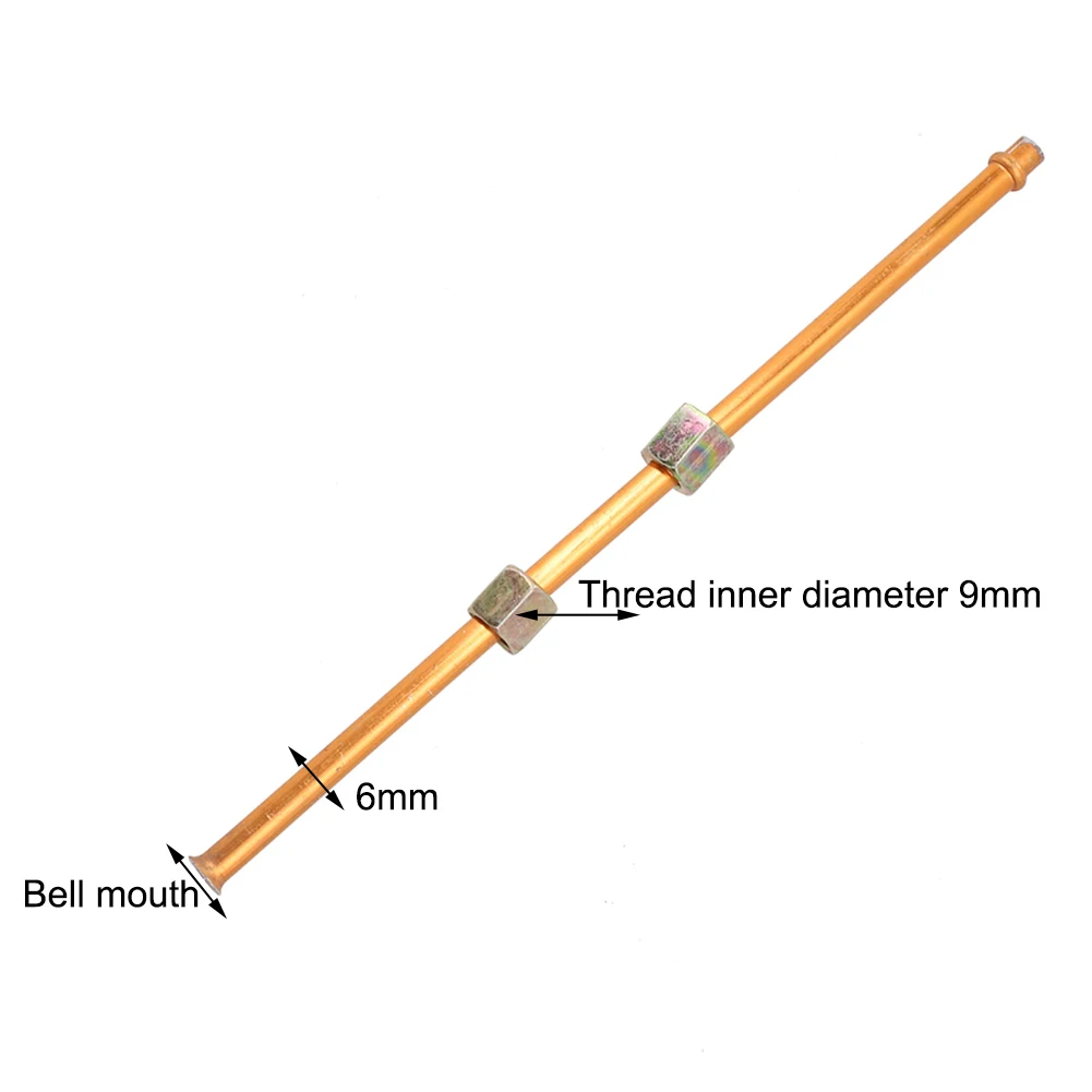 G1/8 Thread Standard 200mm 9mm Hex Nut Air Compressor Copper Exhaust Tube Replacement Hex Nut Copper Air Pipe Oil Pump Parts
G1/8 Thread Standard 200mm 9mm Hex Nut Air Compressor Copper Exhaust Tube Replacement Hex Nut Copper Air Pipe Oil Pump Parts