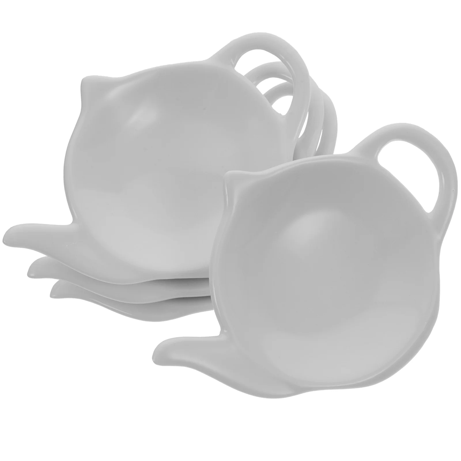 4 Pcs Sauce Delicate Teabag Holder Fruit Dip Organizer Mini Kettle Plates Coaster Decorative Spice Dish Dipping Dishes 
4 Pcs Sauce Delicate Teabag Holder Fruit Dip Organizer Mini Kettle Plates Coaster Decorative Spice Dish Dipping Dishes