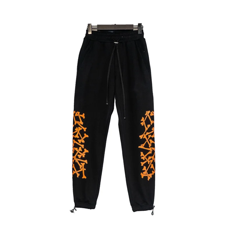 

High Quality Men Jogger Streetwear Sweatpant Black Jogger Hombre 2022 Letter Print Colorful Splash Trouser Casual Cargo Pant Men