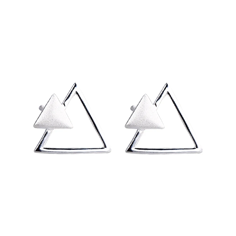

Mini Triangle Simple Studs Earrings for Women Fashion Jewelry Bohemia Piercing Pendiente Ins Same Earing Mujer Aretes Party Gift