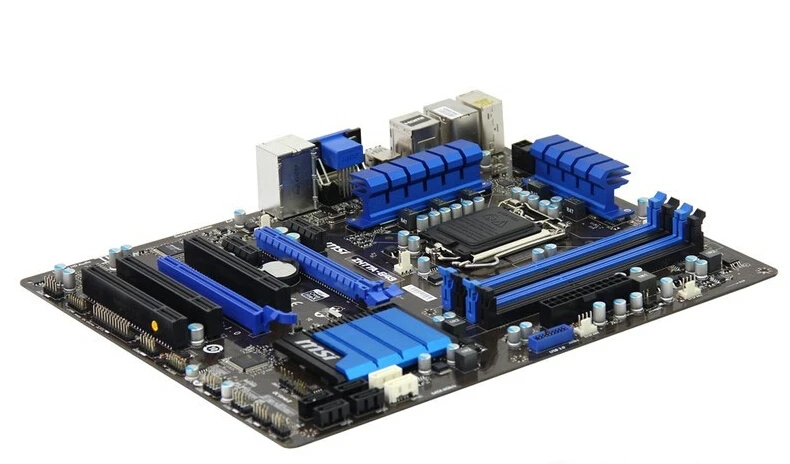 Материнская плата DDR3 LGA 1155 для ПК MSI ZH77A-G43 оригинальная б/у материнская процессора