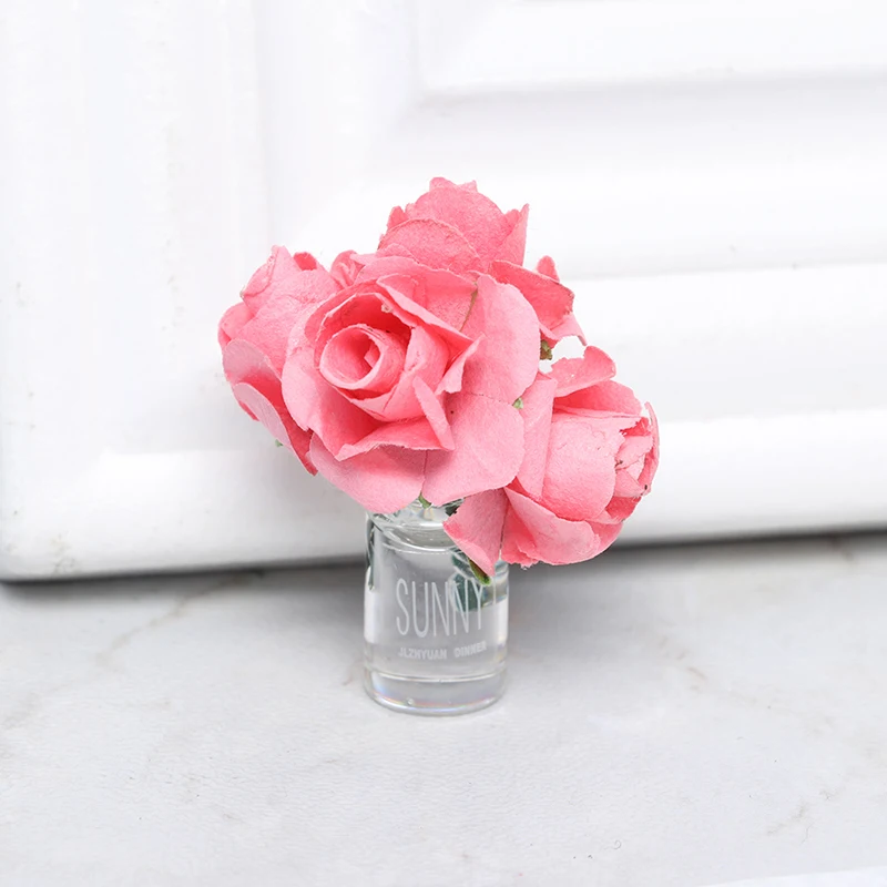 1/12 Mini Dollhouse Miniature Green Plant Rose In Bottle Garden Flower Arrangement Decor Toys Doll House Accessories new
1/12 Mini Dollhouse Miniature Green Plant Rose In Bottle Garden Flower Arrangement Decor Toys Doll House Accessories new