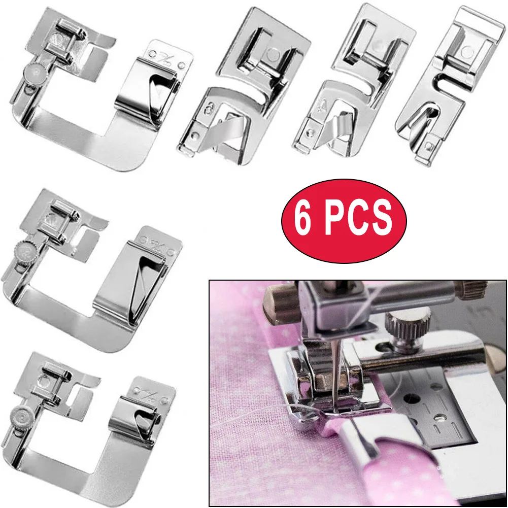 6X Narrow/Wide Rolled Hem Foot For Sewing Manchines Snap Presser Presser Foot Singer Presser Feet Sewing Foot Hemmer Kit
6X Narrow/Wide Rolled Hem Foot For Sewing Manchines Snap Presser Presser Foot Singer Presser Feet Sewing Foot Hemmer Kit