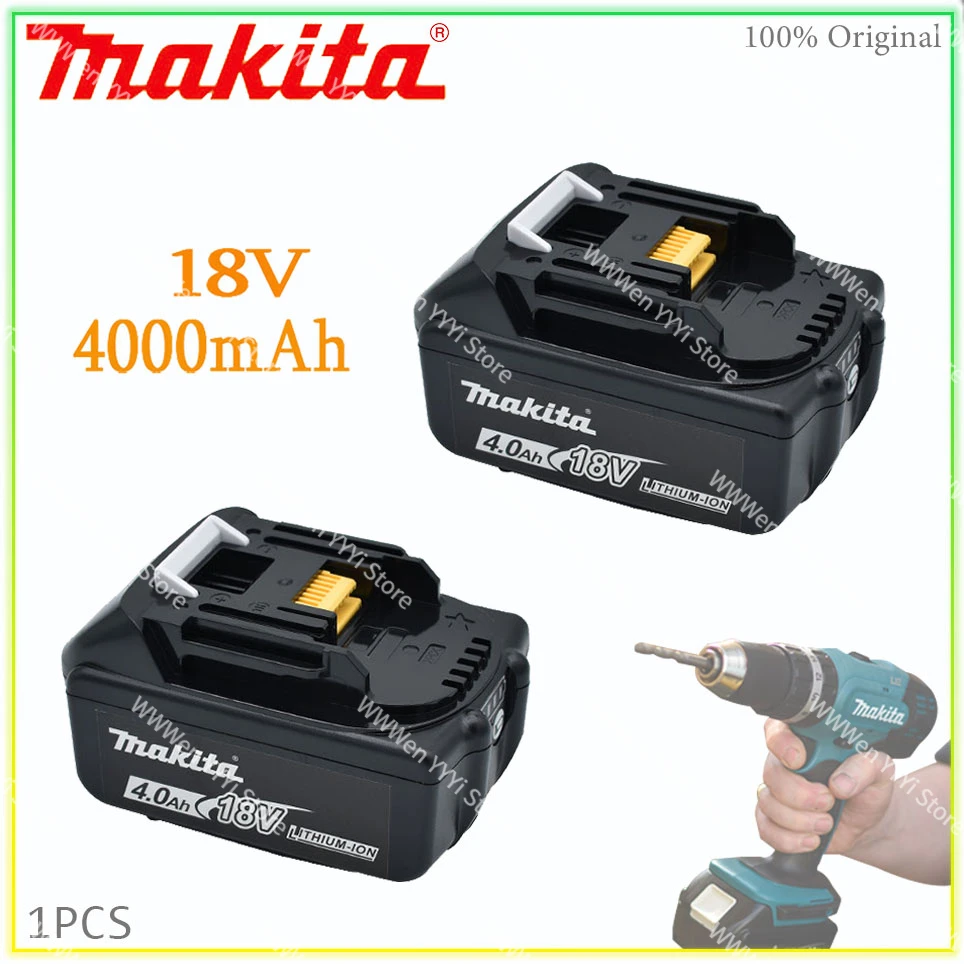 18V 100% Original Makita 4.0Ah BL1830 Rechargeable Power Tool Battery With LED Lithium-ion Battery BL1860B BL1860 BL1850 4000mAh
18V 100% Original Makita 4.0Ah BL1830 Rechargeable Power Tool Battery With LED Lithium-ion Battery BL1860B BL1860 BL1850 4000mAh