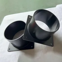 ABS 벽 플랜지 커넥터, 환기 파이프용 에어 덕트 연결, 스마트 홈 액세서리, 드롭 배송, 75-120MM