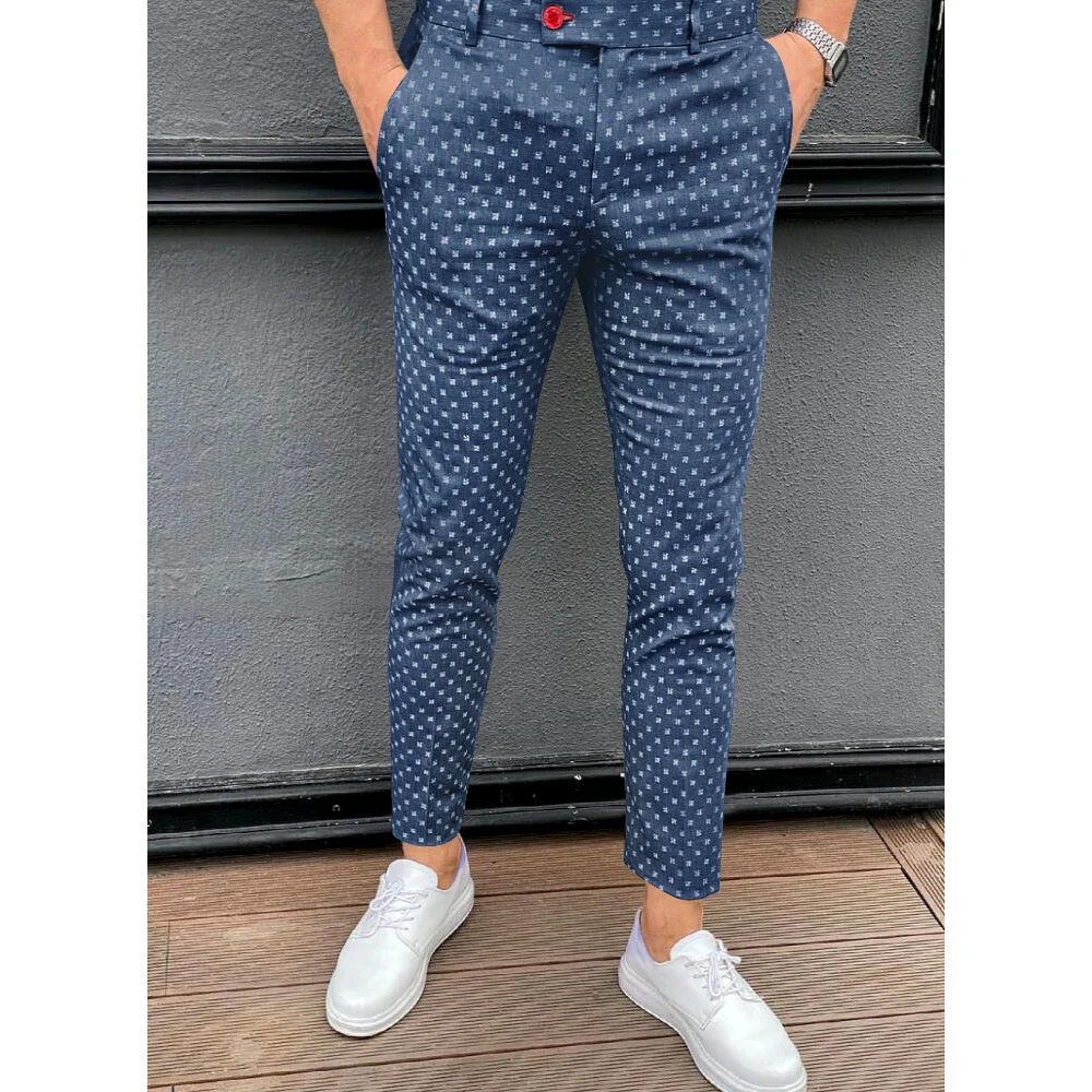 2023 New Design Printed Trousers Men Fashion Business Casual Pants Men Quality Formal Social Clothes Streetwear Trend Brand Hot
2023 New Design Printed Trousers Men Fashion Business Casual Pants Men Quality Formal Social Clothes Streetwear Trend Brand Hot