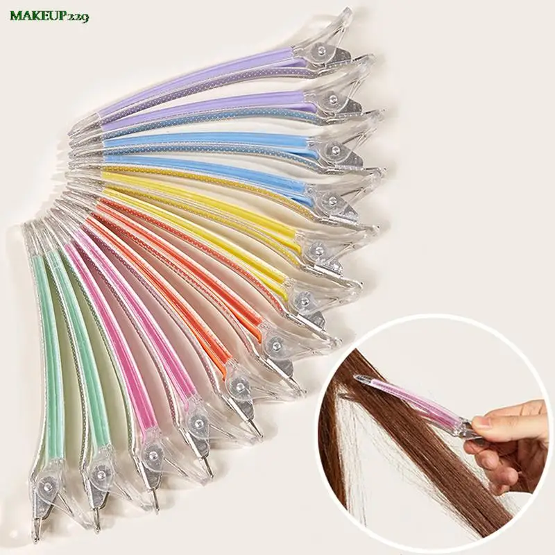 4Pcs Crystal Hair Clips Plastic Hairdressing Duckbilled Clamps Claw Section Alligator Hairpin Barber for Salon Styling
4Pcs Crystal Hair Clips Plastic Hairdressing Duckbilled Clamps Claw Section Alligator Hairpin Barber for Salon Styling