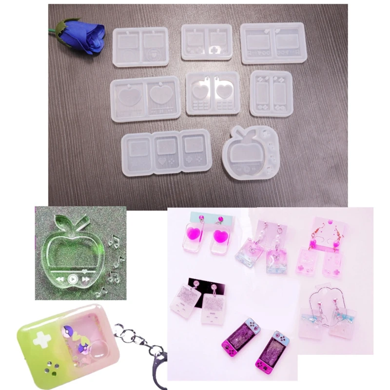 124A Epoxy Quicksand Silicone Molds Media Player Shape Pendant Resin Mold Resin Shaker Mold for Pendant DIY Handmade Craft
124A Epoxy Quicksand Silicone Molds Media Player Shape Pendant Resin Mold Resin Shaker Mold for Pendant DIY Handmade Craft