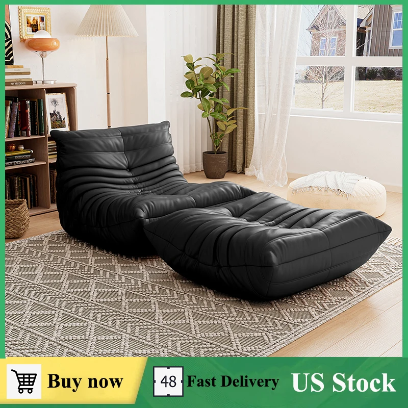 

Lazy Floor Sofa Soft Microfiber Lounge Chair Fireside Chair Accent Bean Bag Couch for Living Room Corner Sofa Bedroom Salon