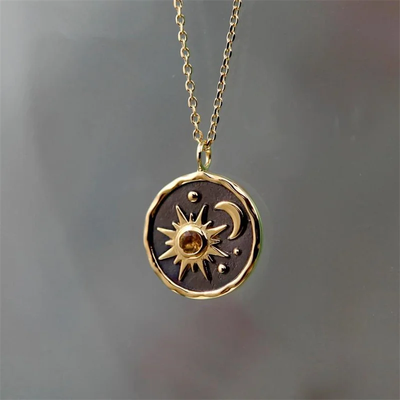 Vintage Sun Moon Necklace For Women Unique Mushroom Necklace Women's Accessories Retro Pendant Jewelry Wholesale 2022 Trendy New
Vintage Sun Moon Necklace For Women Unique Mushroom Necklace Women's Accessories Retro Pendant Jewelry Wholesale 2022 Trendy New