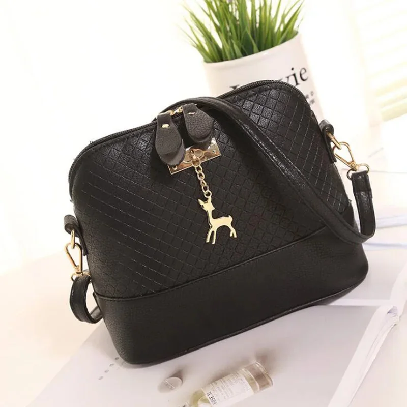 New Women Hand Bags High Quality Pu Leather Soft Women Wild Shoulder Messenger Bag Quilted Shell Bag Pendant Cute Deer
New Women Hand Bags High Quality Pu Leather Soft Women Wild Shoulder Messenger Bag Quilted Shell Bag Pendant Cute Deer