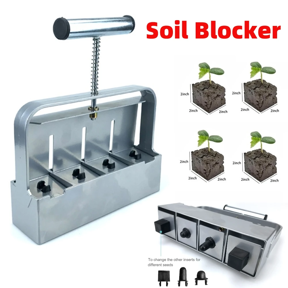 Handheld Seedling Soil Block Maker Soil Blocker Stainless Steel Seedling Nursery Tools Professional For Garden Soil Block Maker
Handheld Seedling Soil Block Maker Soil Blocker Stainless Steel Seedling Nursery Tools Professional For Garden Soil Block Maker