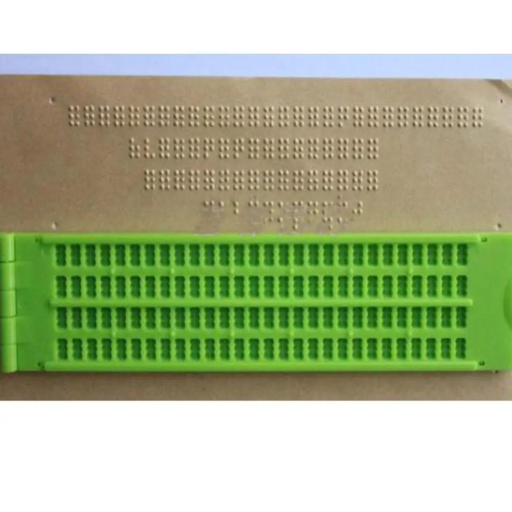 Braille Writing Slate Braille Board Writing Tool Practical Cells Lines Tool Learning Plastic 4 School Practice 28 Blind Sty S7z2
Braille Writing Slate Braille Board Writing Tool Practical Cells Lines Tool Learning Plastic 4 School Practice 28 Blind Sty S7z2