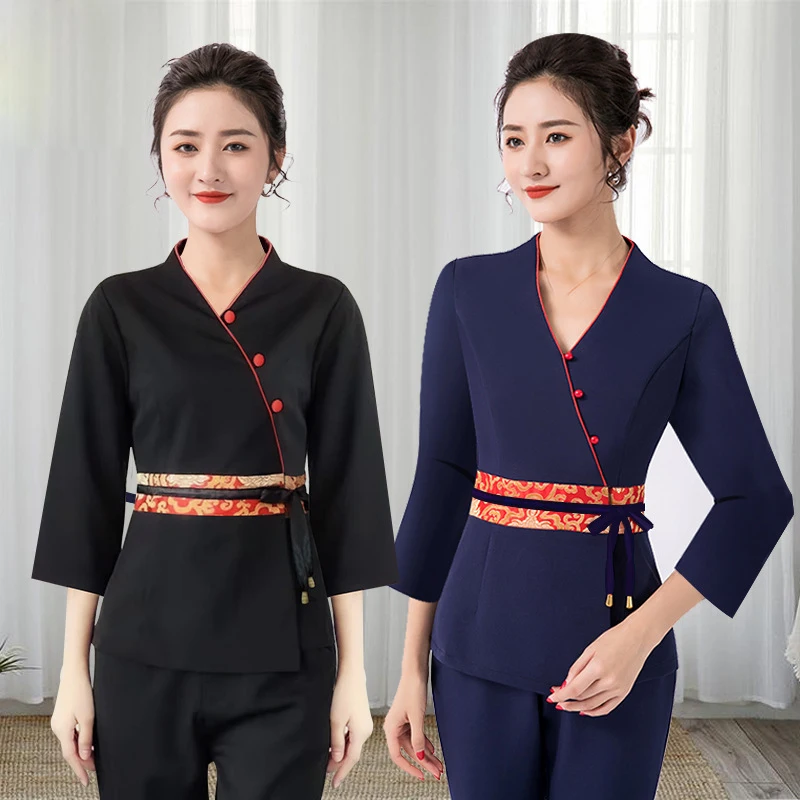 New Beauty Salon Uniform Professional Esthetician Overalls Spa Foot Baths Ear Massage Technician Work Clothes for Woman Suits
New Beauty Salon Uniform Professional Esthetician Overalls Spa Foot Baths Ear Massage Technician Work Clothes for Woman Suits