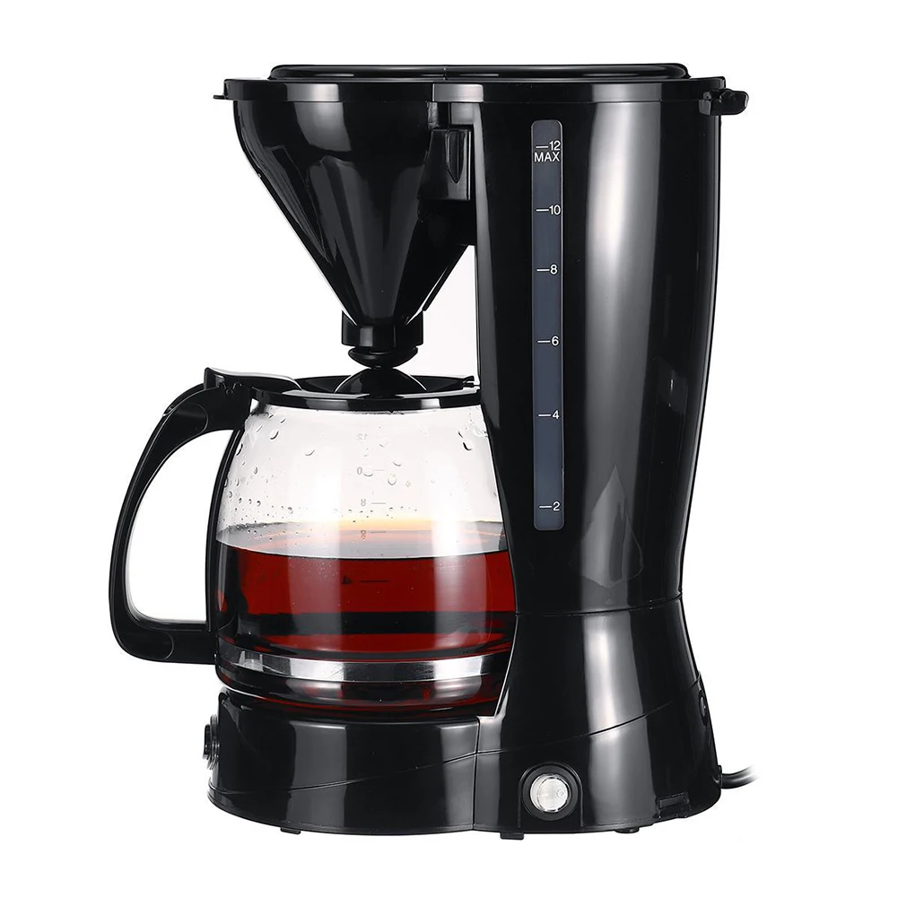12 Cups Drip Coffee Maker Black Coffee Pot Machine With Reusable Filter Coffee Brewing Machine Tea Pot Boiler For Home
12 Cups Drip Coffee Maker Black Coffee Pot Machine With Reusable Filter Coffee Brewing Machine Tea Pot Boiler For Home