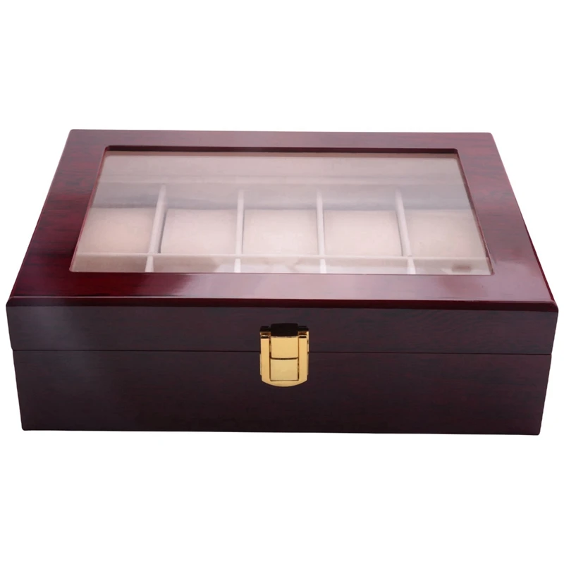 Luxury Wooden Watch Box Watch Holder Box for Watches Men Glass Top Jewelry Organizer Box 10 Grids Watch Organizer
Luxury Wooden Watch Box Watch Holder Box for Watches Men Glass Top Jewelry Organizer Box 10 Grids Watch Organizer