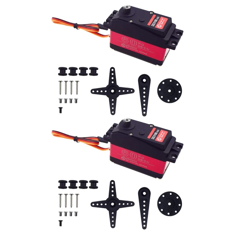 2Piece DS5160 SSG 60Kg 8.4V High Voltage Waterproof Digital Servo For 1:5 SAVOX-0236 LOSI XL 5T Robot Arm 180 Servo
2Piece DS5160 SSG 60Kg 8.4V High Voltage Waterproof Digital Servo For 1:5 SAVOX-0236 LOSI XL 5T Robot Arm 180 Servo