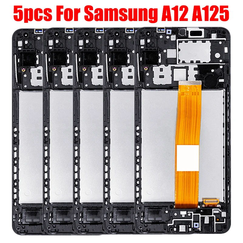 Оригинальный ЖК-дисплей AMOLED для Samsung Galaxy A12 A125F SM-A125F A125, панель ЖК-дисплея с сенсорным экраном, дигитайзер в сборе, рамка, 5 шт.
Оригинальный ЖК-дисплей AMOLED для Samsung Galaxy A12 A125F SM-A125F A125, панель ЖК-дисплея с сенсорным экраном, дигитайзер в сборе, рамка, 5 шт.