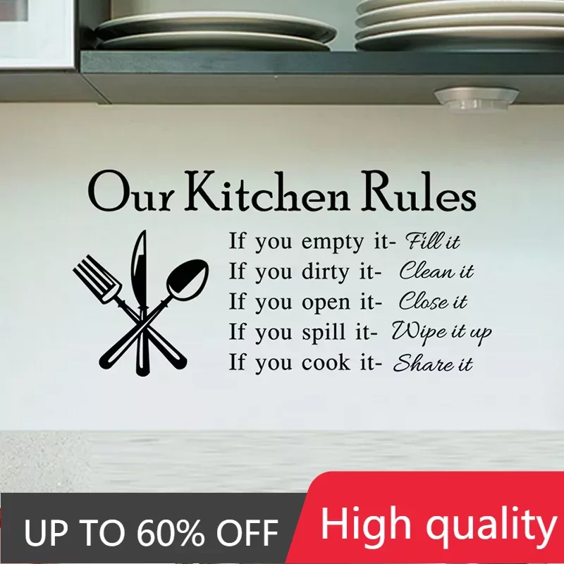 Kitchen Wall Stickers Vinyl Wall Decals for Kitchen English Quote Home Decor Art Decorative Stickers PVC Dining Room For Bar PVC
Kitchen Wall Stickers Vinyl Wall Decals for Kitchen English Quote Home Decor Art Decorative Stickers PVC Dining Room For Bar PVC
