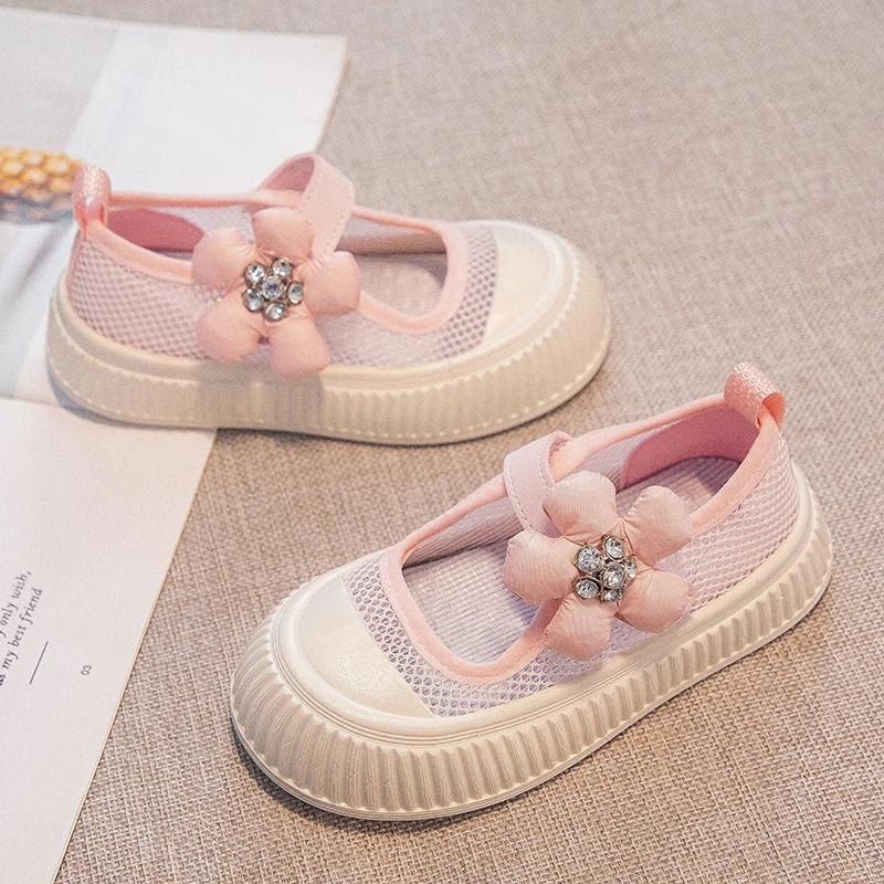 Flowers Rhinestones New Summer Kids Fashion 2023 Versatile Soft Girls Casual Shoes Non-slip Princess Shoes Children Shoes Simple 
Flowers Rhinestones New Summer Kids Fashion 2023 Versatile Soft Girls Casual Shoes Non-slip Princess Shoes Children Shoes Simple