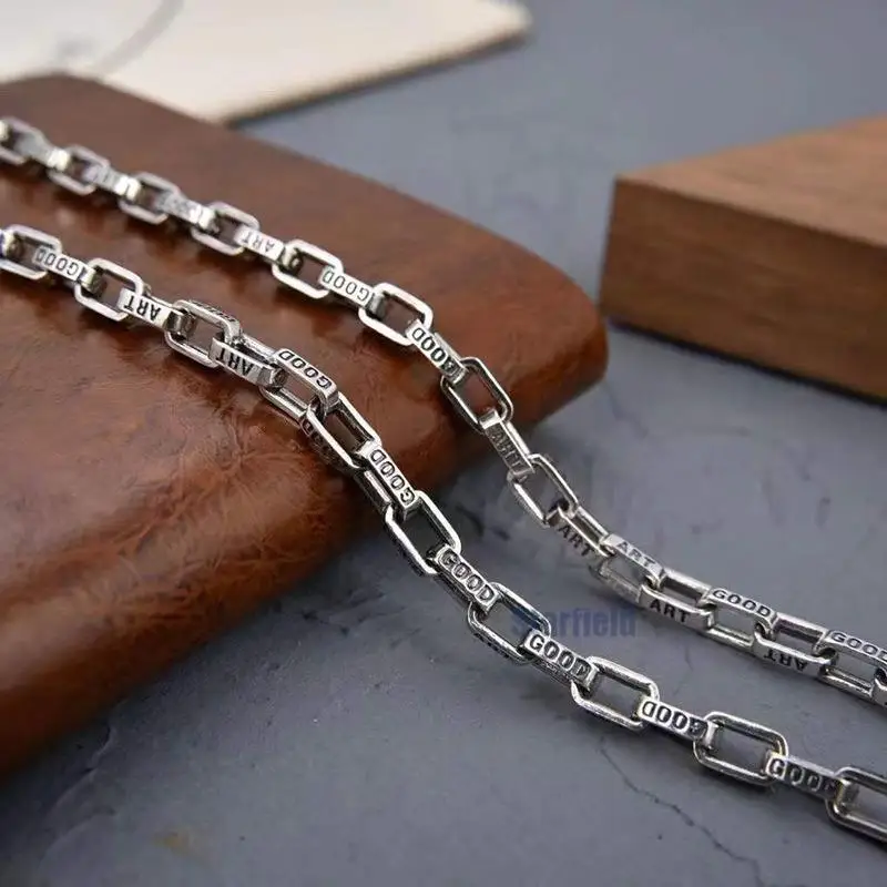 new 2021 S925 pure silver personality contracted letter necklace bracelet with stylish sweater chain a undertakes to men women
new 2021 S925 pure silver personality contracted letter necklace bracelet with stylish sweater chain a undertakes to men women