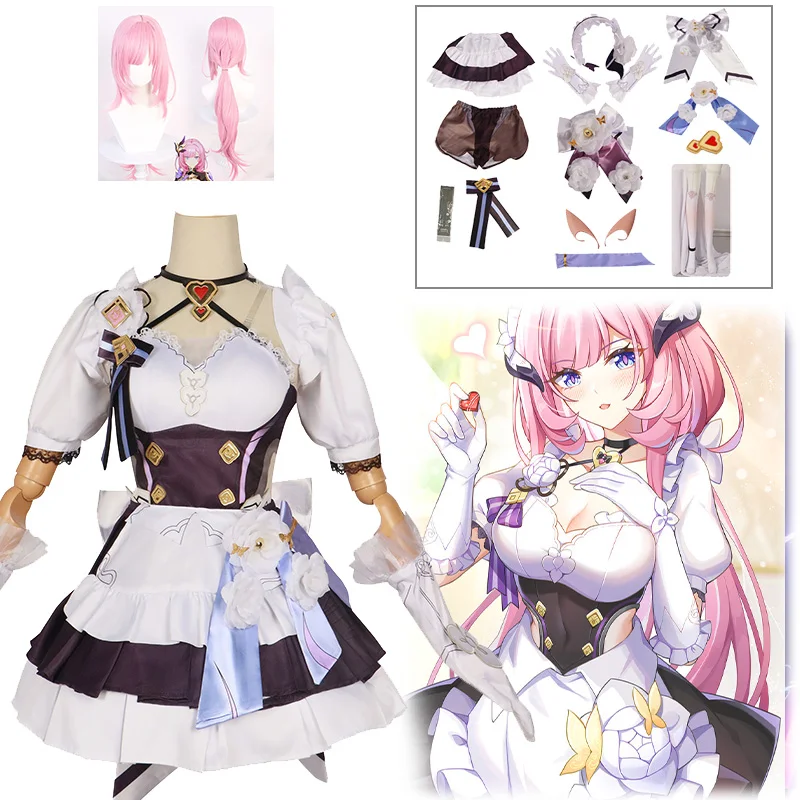 Honkai Impact 3rd Elysia Cosplay Costume Wig Halloween Party Game Cos Outfits for Women Japanese Maid Full Set Lolita Dress
Honkai Impact 3rd Elysia Cosplay Costume Wig Halloween Party Game Cos Outfits for Women Japanese Maid Full Set Lolita Dress