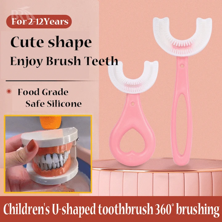 2Pcs Baby U Shape Toothbrush 360 Degree Teeth Clean Soft Fur Silicone Children Toothbrush Kids Supplies for Daily Dropshipping
2Pcs Baby U Shape Toothbrush 360 Degree Teeth Clean Soft Fur Silicone Children Toothbrush Kids Supplies for Daily Dropshipping