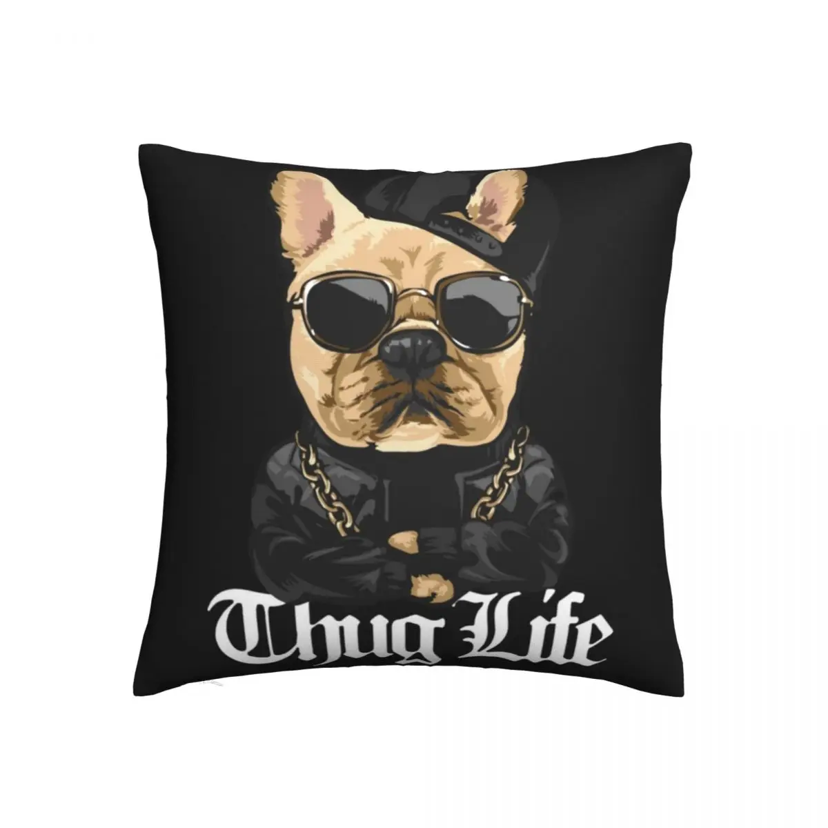 Thug Life Dog Pillow Case Animal Rock Cushion Covers Novelty Decor Pillowcover for Car 45*45cm
Thug Life Dog Pillow Case Animal Rock Cushion Covers Novelty Decor Pillowcover for Car 45*45cm