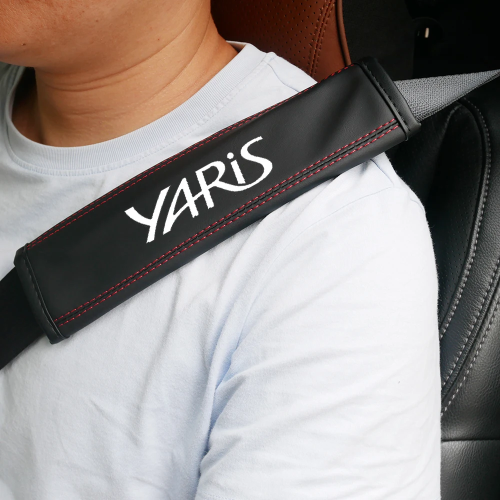 1 pcs Leather Car Seat Belt Cover Protect shoulders Car Decoration Strap Pad for Toyota Yaris LOGO Auto accessoires Interior
1 pcs Leather Car Seat Belt Cover Protect shoulders Car Decoration Strap Pad for Toyota Yaris LOGO Auto accessoires Interior