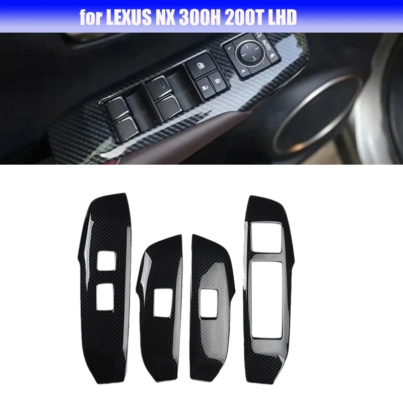 4PCS Window Lift Button Switch Panel Trim Cover For LEXUS NX 300H 200T Car Window Adjust Decoration Stickers
4PCS Window Lift Button Switch Panel Trim Cover For LEXUS NX 300H 200T Car Window Adjust Decoration Stickers