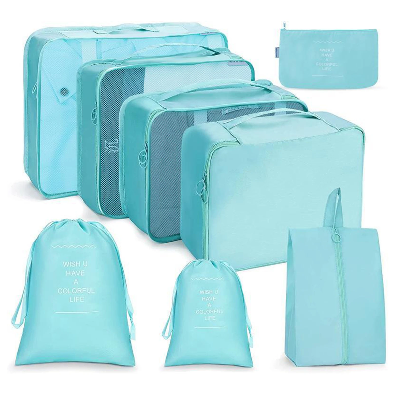

Комплект из 8 водонепроницаемых сумок для путешествий, женское белье, сумки на шнурке для семьи, друзей, подарков соседям