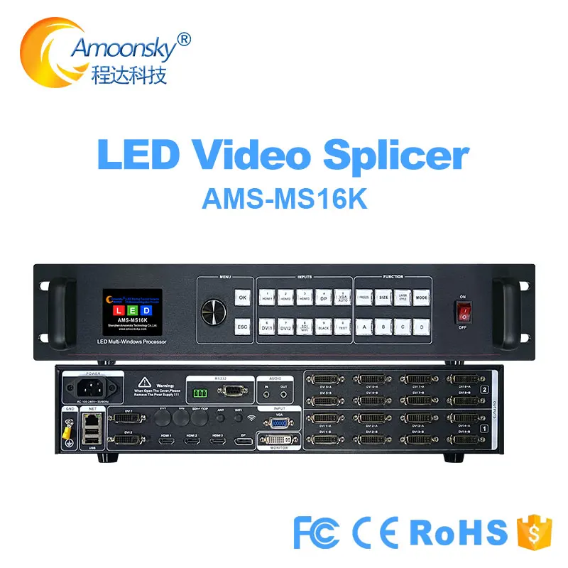 16K LED Video Splicer MS16K LED Multi-Windows Video Wall Controller Similar to CL9000 Seamless Mosaic Splitting for LED Screen
16K LED Video Splicer MS16K LED Multi-Windows Video Wall Controller Similar to CL9000 Seamless Mosaic Splitting for LED Screen