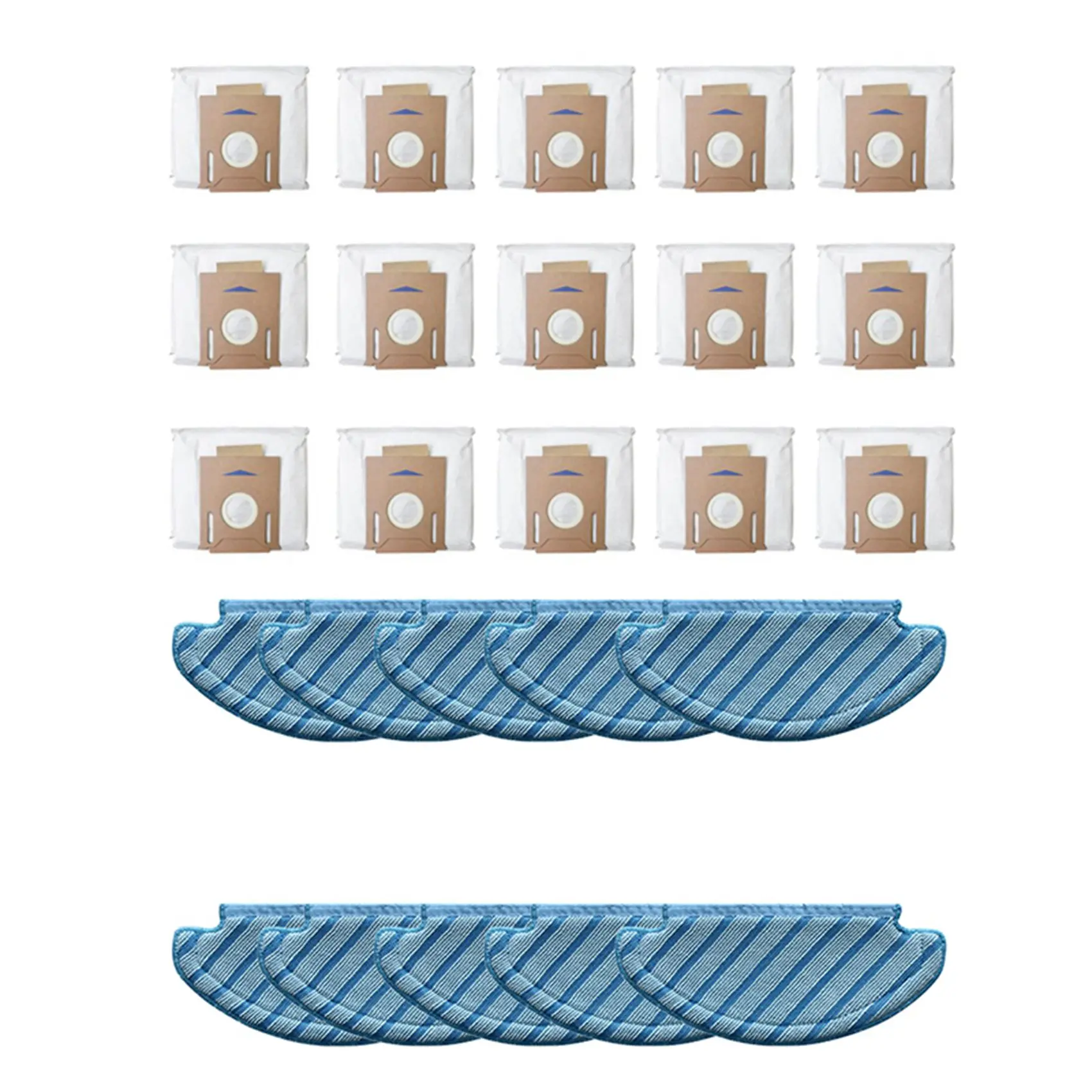 10Pcs Mop Cloths Cleaning Pads with 15Pcs for ECOVACS DEEBOT OZMO T8 Robot Vacuum Cleaner Leakproof Dust Bag
10Pcs Mop Cloths Cleaning Pads with 15Pcs for ECOVACS DEEBOT OZMO T8 Robot Vacuum Cleaner Leakproof Dust Bag
