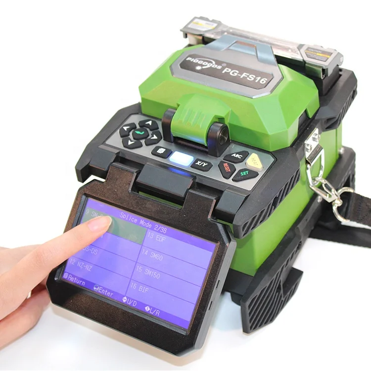 Full automatic touch operate 7 Seconds fast splicing fiber optic fusion splicer machine FTTH fusion splicer
Full automatic touch operate 7 Seconds fast splicing fiber optic fusion splicer machine FTTH fusion splicer