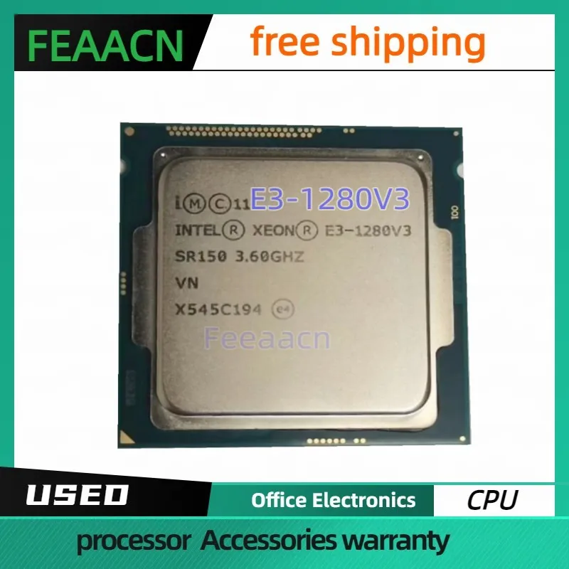 Usado Xeon CPU E3-1280v3 SR150 3.6GHZ 4núcleos LGA1150 8MB 82W 22nm E3 1280V3 processador
Usado Xeon CPU E3-1280v3 SR150 3.6GHZ 4núcleos LGA1150 8MB 82W 22nm E3 1280V3 processador