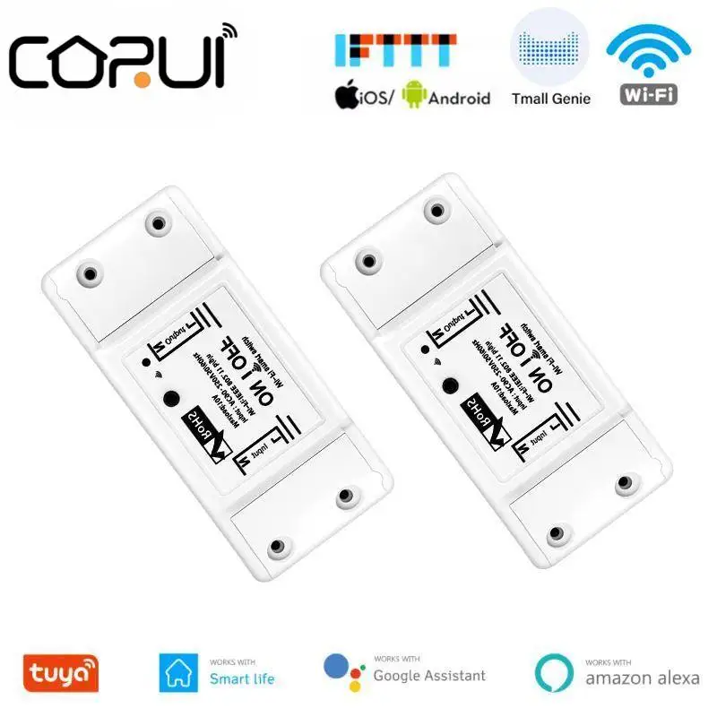 CORUI Tuya DIY Mini Smart Light WiFi Switch Wireless Remote Control Smart Home Breaker Smart Life APP Support Alexa Google Home
CORUI Tuya DIY Mini Smart Light WiFi Switch Wireless Remote Control Smart Home Breaker Smart Life APP Support Alexa Google Home