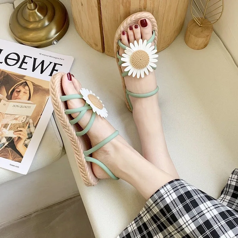 Women's Floral Beach Shoes Girl Sweet Imitated Straw Flip Flops Slides Outdoor Fashion Non-Slip Sandals Hemp Rope Espadrille
Women's Floral Beach Shoes Girl Sweet Imitated Straw Flip Flops Slides Outdoor Fashion Non-Slip Sandals Hemp Rope Espadrille