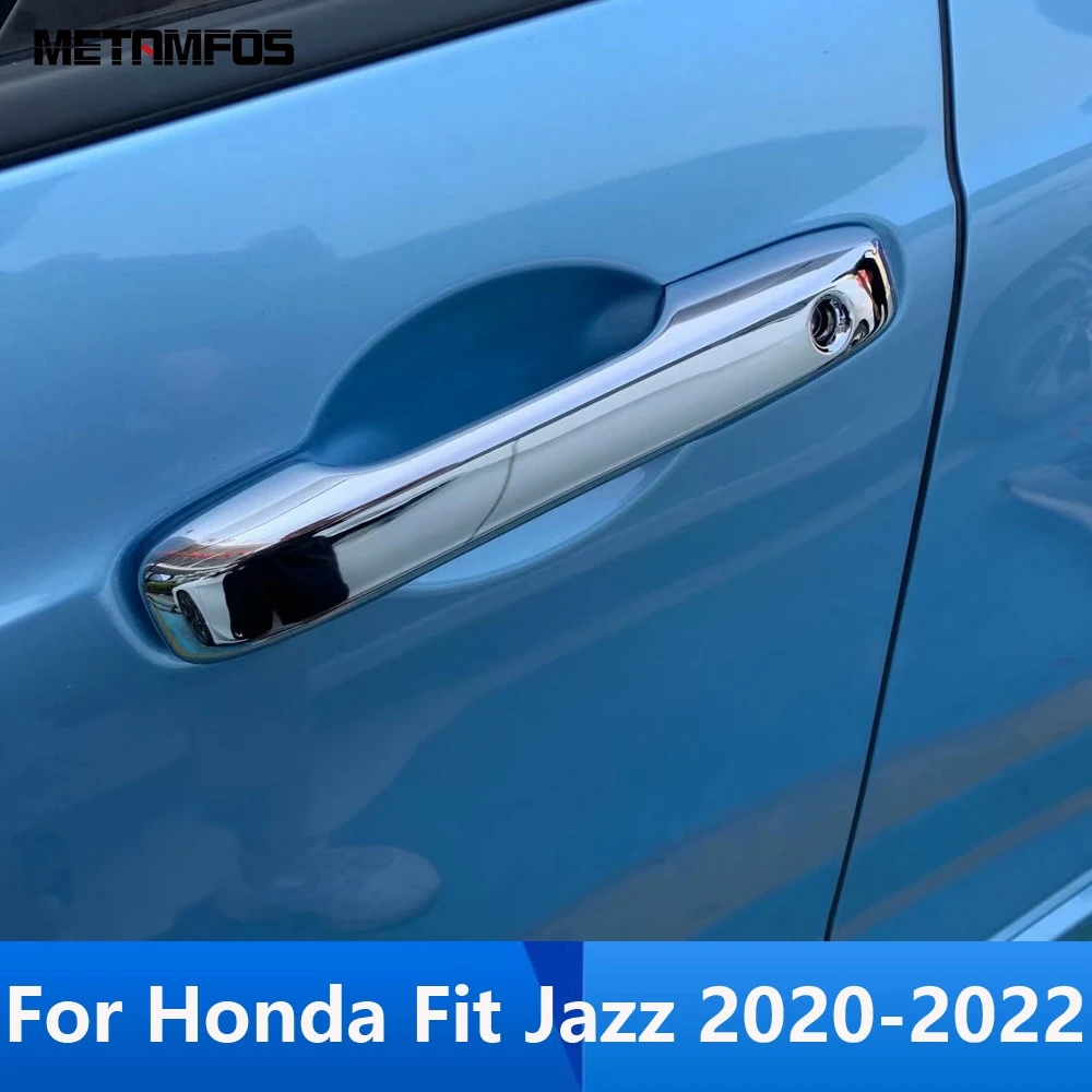 Для Honda Fit Jazz 2020 2021 2022 углеродное волокно Хром Боковая дверная ручка чаша крышка отделка протектор Наклейка аксессуары Стайлинг автомобиля 
Для Honda Fit Jazz 2020 2021 2022 углеродное волокно Хром Боковая дверная ручка чаша крышка отделка протектор Наклейка аксессуары Стайлинг автомобиля