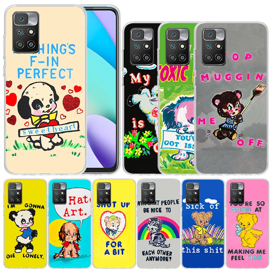 

Gifts Sheep Art Dog My Life is Crap Soft Cover for Redmi 10 10A 10C 9 9A 9C 9T Print Phone Case 8 8A 7 7A K20 6 Pro 6A S2 K40 Pa
