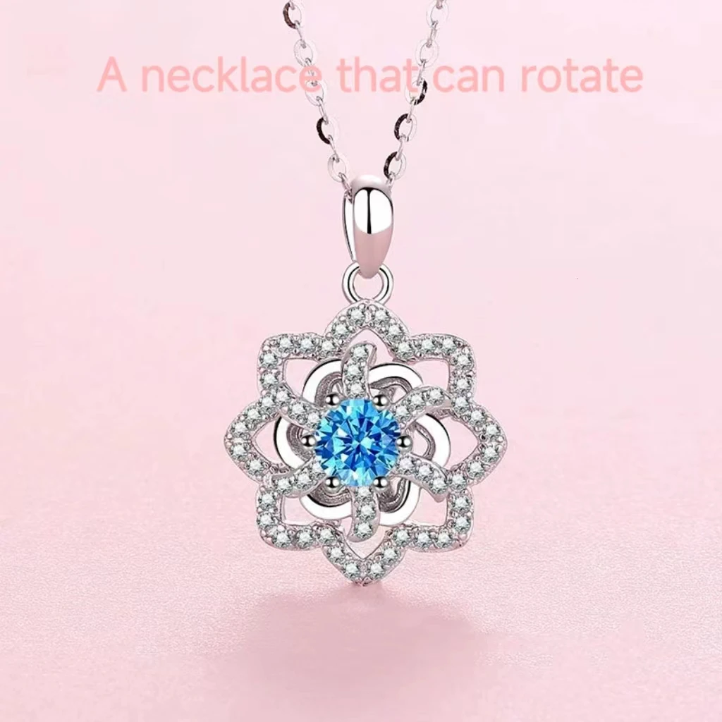 A Rotatable Necklace 0.5ct D Color Moissanite 925 Sterling Silver High Quality Women's Necklace
A Rotatable Necklace 0.5ct D Color Moissanite 925 Sterling Silver High Quality Women's Necklace