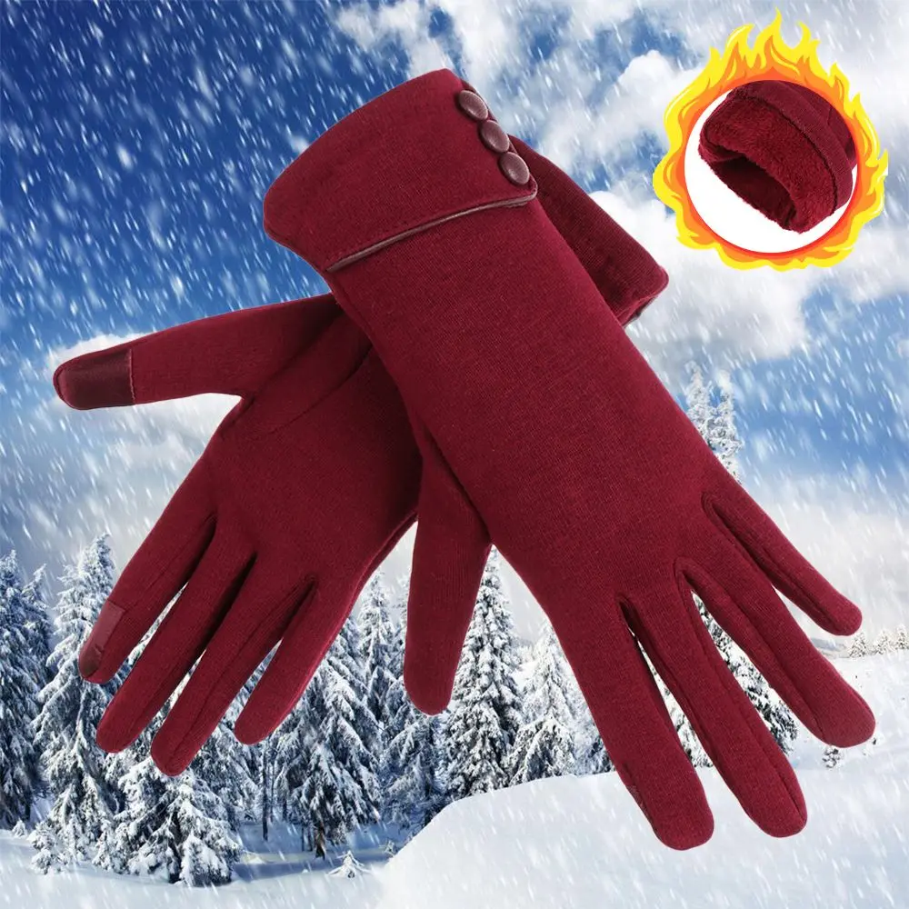 

Новые модные ветрозащитные зимние теплые элегантные варежки для вождения плюс бархатные перчатки для сенсорного экрана лыжные перчатки