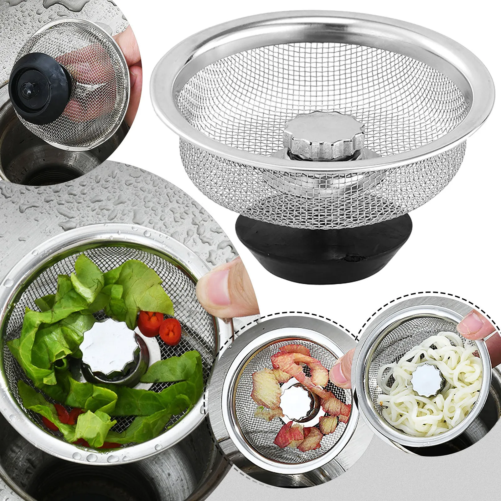 Stainless Steel Kitchen Sink Filter Sewer Sink Garbage Stainless Steel Filter Anticlogging Filter For Vegetable Washing Sink #50
Stainless Steel Kitchen Sink Filter Sewer Sink Garbage Stainless Steel Filter Anticlogging Filter For Vegetable Washing Sink #50