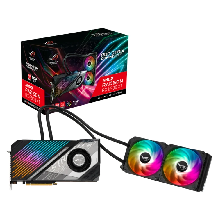 

ASUS AMD ROG-STRIX-LC-RX6900XT-T16G-GAMING Water Cooling Graphics Card With 256 Bit PCI Express 4.0 GDDR6 Memory RX 6900 XT GPU