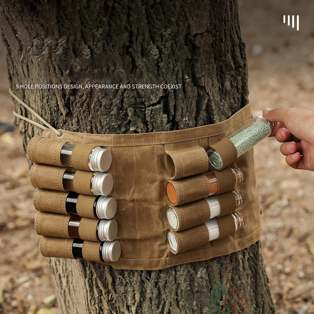 Outdoor Picnic Portable Seasoning Bottle Storage Bag Foldable Seasoning Bag Outdoor Equipments Camping Equipments Accessories
Outdoor Picnic Portable Seasoning Bottle Storage Bag Foldable Seasoning Bag Outdoor Equipments Camping Equipments Accessories