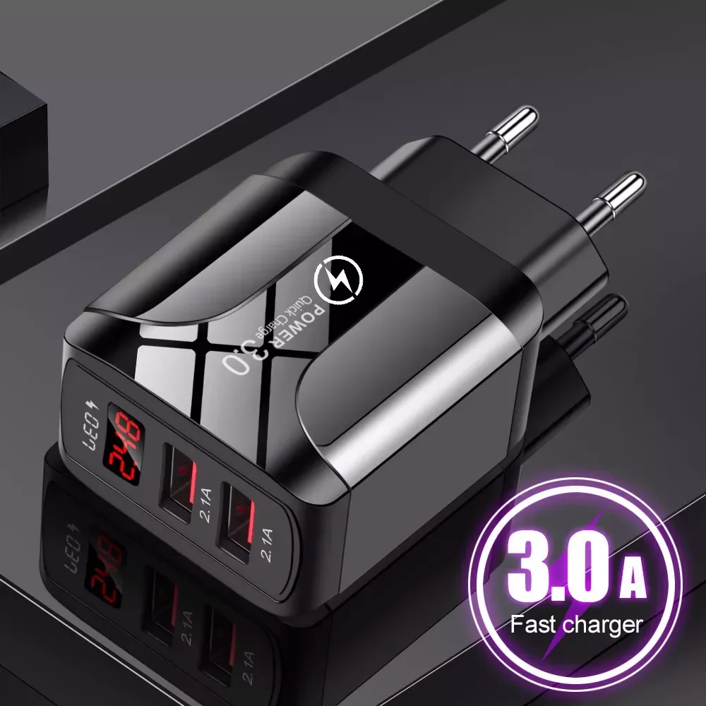 Quick Charge 5V 3A Digital Display Adapter Charger S20 12 pro max 11 X 2 Ports Mobile Charger
Quick Charge 5V 3A Digital Display Adapter Charger S20 12 pro max 11 X 2 Ports Mobile Charger